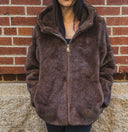 HOODED FUR JACKET