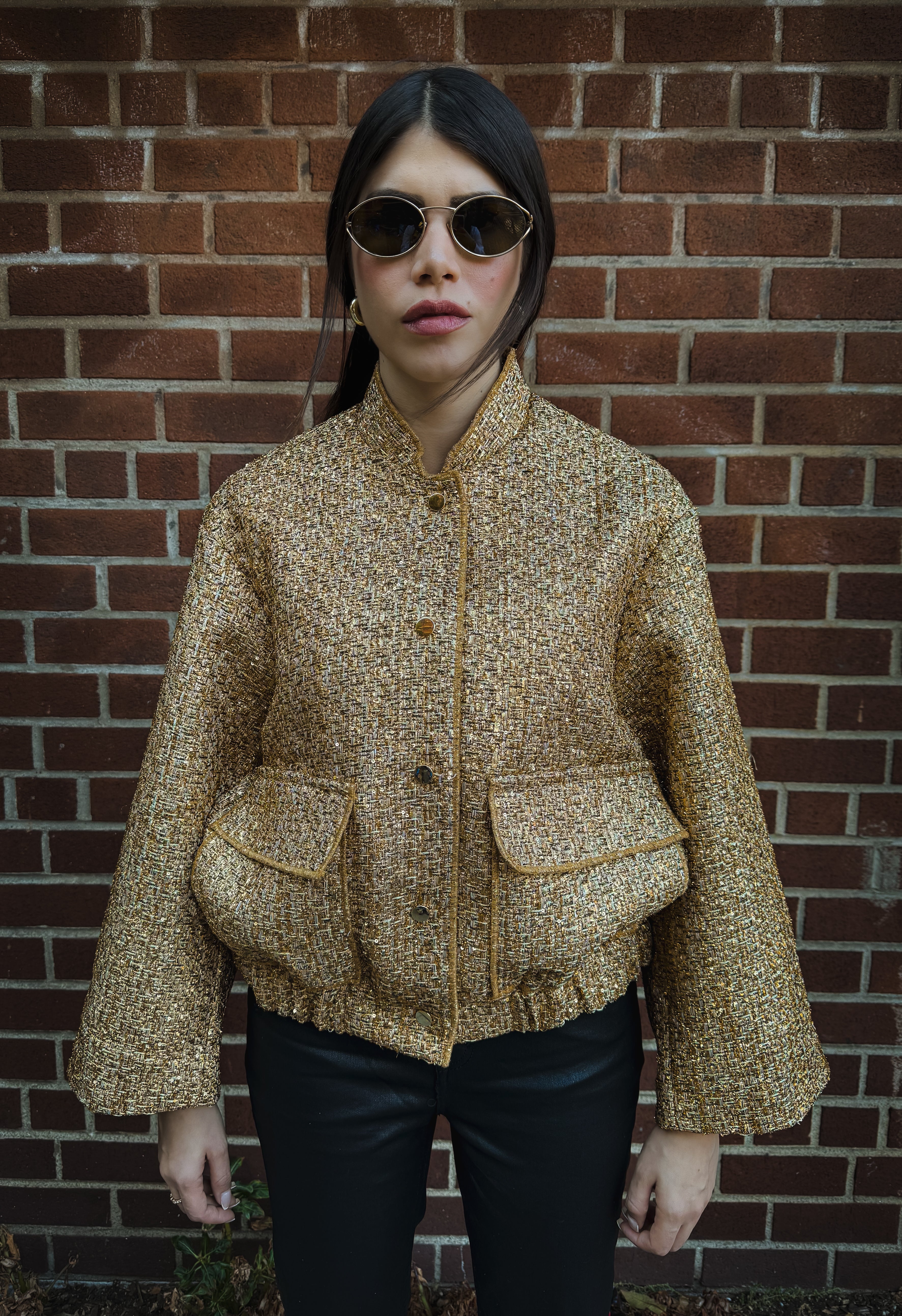 【ALUDE SELECT】gold no color tweed jacket ALUDE SELECT】gold no color tweed jacket | 【ALUDE】韓国メンズ