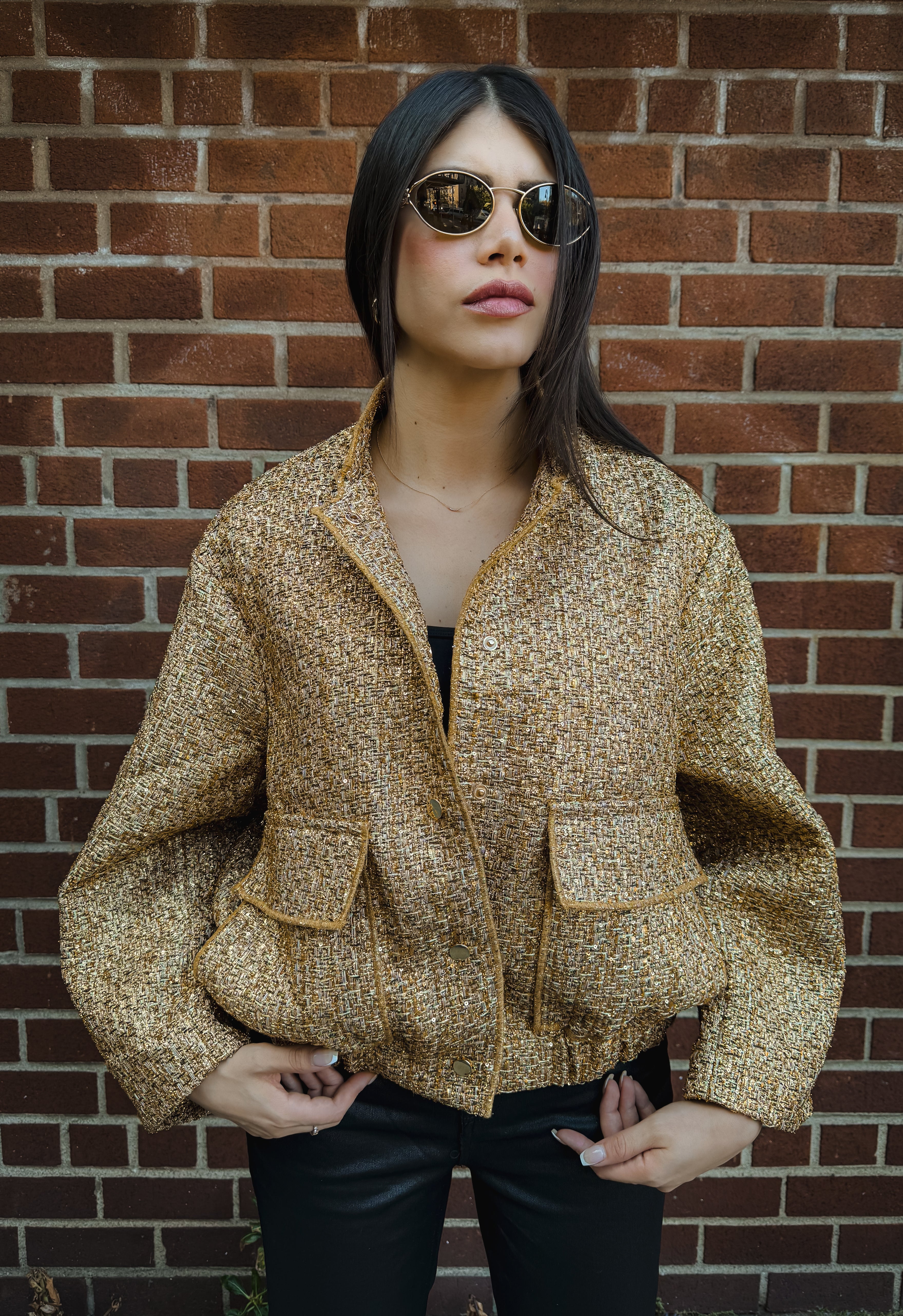 TWEED JACKET- GOLD – WYLD