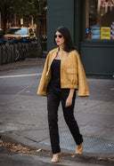 TWEED JACKET- GOLD